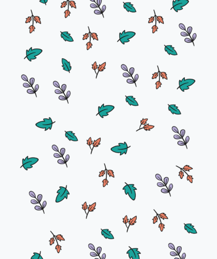 Seasonal Leaves and Snowflake Pattern Set